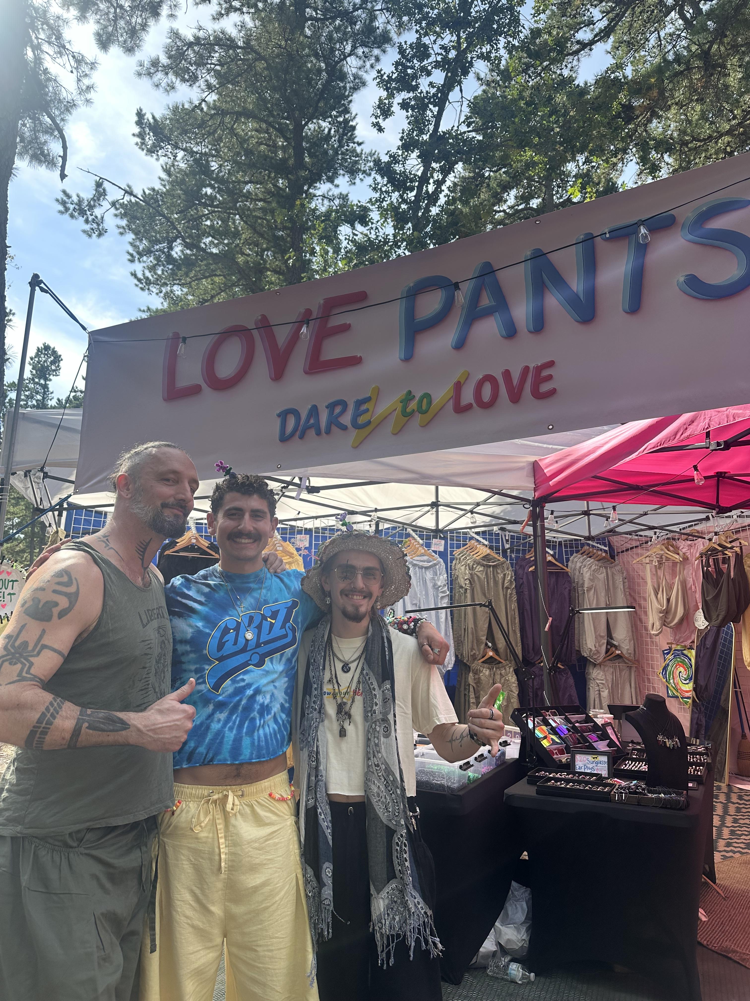 Martinbridgeart wearing Love Pants