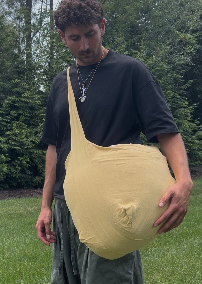 Bottomless Bag in Dandelion, stuffed full