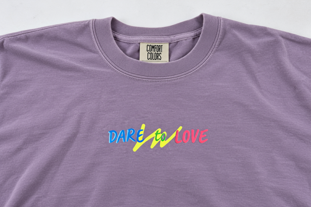 Dare to Love - Purple Tee Shirt