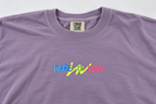 Dare to Love purple Comfort Colors tee, front